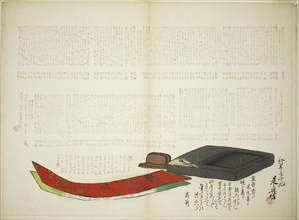 Layers of Kikaku Poetry, 8th month, 1885, Shibata Zeshin, Japanese, 1807-1891, Japan, Color