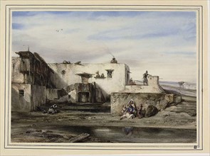 Greek Village, 1828/30, Alexandre Gabriel Decamps, French, 1803-1860, France, Watercolor, with