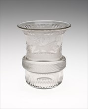 Beaker, c. 1810/20, Germany, Glass, 10.8 x 9.1 cm (4 1/4 x 3 9/16 in.)