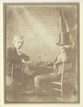 The Chess Players, 1847, William Henry Fox Talbot, English, 1800–1877, England, Salted paper print,