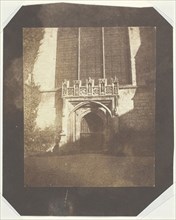 Ancient Door, Magdalen College, Oxford, c. 1843, William Henry Fox Talbot, English, 1800–1877,
