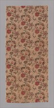 Panel, 1780s, France, probably Jouy-en-Josas, France, Linen and cotton, plain weave, block printed,