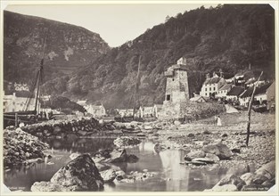 Lynmouth from the Sea, 1860/94, Francis Bedford, English, 1816–1894, England, Albumen print, 19.7 ×