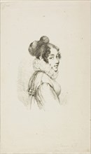 Portrait of a Young Lady, c. 1820, Dominique-Vivant Denon, French, 1747-1825, France, Lithograph in