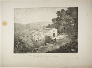 View of a Convent on the Site of the House of Horace, c. 1817, Claude Thiénon (French, 1772-1846),