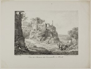 View of the Road from Cascatelles to Tivoli, 1817, Claude Thiénon (French, 1772-1846), printed by