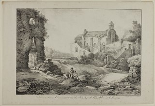 Ruins of the Commanding Post of the Order of Malta, Clisson, 1817, Claude Thiénon (French,