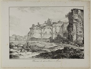Baths of Diocletian, Rome, 1817, Claude Thiénon (French, 1772-1846), probably printed by Comte de