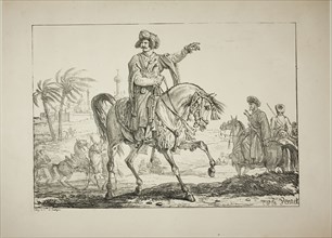 Chief Mameluk, c. 1817, Carle Vernet (French, 1758-1836), printed by Comte Charles Philibert de