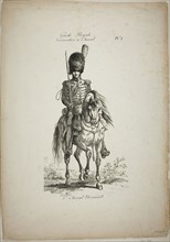 Royal Guard, Norman Mounted Grenadier and Horse, No. 1, c. 1818, Carle Vernet (French, 1758-1836),