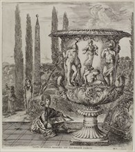 The Medici Vase, plate one from The Six Large Views of Rome and the Campagna, 1656, Stefano della