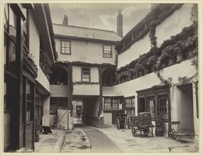Gloucester, Courtyard of New Inn, 1860/94, Francis Bedford, English, 1816–1894, England, Albumen