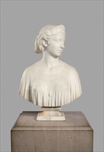 Ginevra, 1865/68, Hiram Powers, American, 1805–1873, Florence, Marble, 68.9 × 47 × 26.7 cm (27 1/8