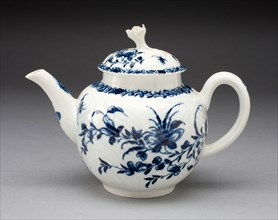 Teapot, c. 1760, Worcester Porcelain Factory, Worcester, England, founded 1751, Worcester,