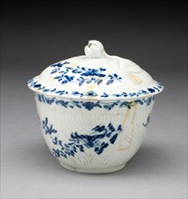Sugar Bowl and Lid, c. 1760, Worcester Porcelain Factory, Worcester, England, founded 1751,