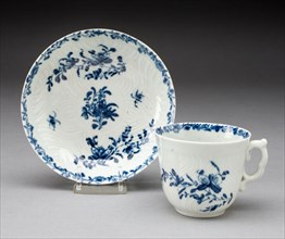 Coffee Cup and Saucer, c. 1760, Worcester Porcelain Factory, Worcester, England, founded 1751,
