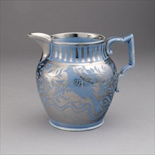 Pitcher, 1810/20, England, Leeds, Leeds, Lead-glazed earthenware with lustre decoration, H. 10.5 cm