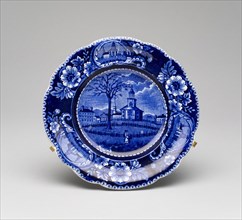 Plate, 1827/36, James and Ralph Clews, English, active 1818–36, Made for the American market, West