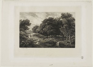 Approaching Storm, 1844, Charles François Daubigny, French, 1817-1878, France, Etching on cream