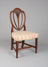 Side Chair, 1790/1800, American, 18th/19th century, Baltimore, Baltimore, Mahogany, walnut, and