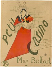 May Belfort, 1895, Henri de Toulouse-Lautrec, French, 1864-1901, France, Color lithograph poster on