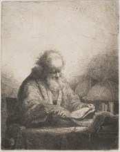 The Philosopher, n.d., Ferdinand Bol, Dutch, 1616-1680, Holland, Etching on paper, 209 x 165 mm