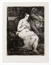 The Toilette, 1862, Édouard Manet, French, 1832-1883, France, Etching in black on ivory laid