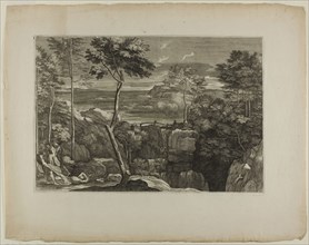 Landscape with Three Brigands and Their Victim, 1668–71, Sébastien Bourdon, French, 1616-1671,