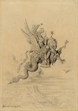 La Peri (Mythological Subject), 1865, Gustave Moreau, French, 1826-1898, France, Graphite, with