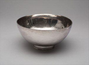 Bowl, 1725/40, Cornelius Wynkoop, American, c. 1701–1740, New York, New York, Silver, 9.5 × 19.4 cm