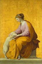 Meekness, 1650, Eustache Le Sueur, French, 1616-1655, France, Oil on panel, 39 7/8 × 26 3/8 in.