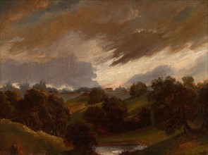 Hampstead, Stormy Sky, 1814, In the style of John Constable, English, 1776-1837, England, Oil on