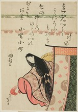 The Poetess Ono no Komachi, from the series Six Immortal Poets (Rokkasen), Edo period (1615–1868),