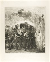 The Return to France, 1841, Aime François Joseph de Lemud, French, 1816-1887, France, Lithograph in