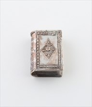 Book-Shaped Match Safe, c. 1880, Possibly Netherlands, Netherlands, Silver, 3.2 x 2.5 cm (1 1/4 x 1