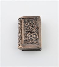 Book-Shaped Match Safe, c. 1880, Possibly England, England, Silver, 4.8 × 3.2 cm (1 7/8 × 1 1/4 in