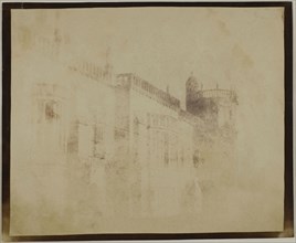 Lacock Abbey, South Front Towards Sharington’s Tower, March 17, 1840, William Henry Fox Talbot,
