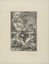 The Agony in the Garden, plate two from The Passion of Christ, 1597, Hendrick Goltzius, Dutch,