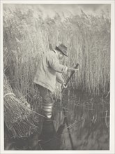 A Reed-Cutter at Work, 1886, Peter Henry Emerson, English, born Cuba, 1856–1936, England, Platinum