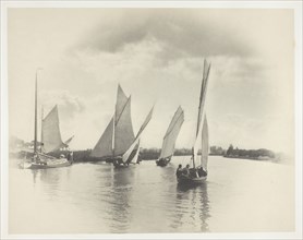 A Sailing Match at Horning, 1885, printed 1886, Peter Henry Emerson, English, born Cuba, 1856–1936,