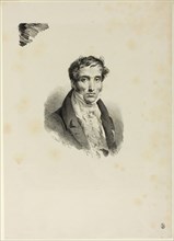 Portrait of Pierre Guérin, 1830, Horace Vernet, French, 1789-1863, France, Lithograph in black on
