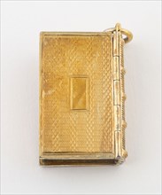 Book-Shaped Vinaigrette, 1835/36, Taylor and Perry, Birmingham, England, Birmingham, Silver gilt, 2
