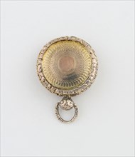 Watch-Shaped Vinaigrette, 1831/32, Joseph Willmore, Birmingham, England, Birmingham, Silver and