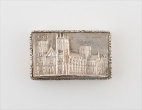 Vinaigrette with View of Eley Cathedral, 1839/40, Taylor and Perry, Birmingham, England,