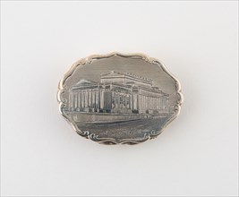 Vinaigrette with View of St. George’s Hall, Liverpool, c. 1847, Marked DP, Birmingham, England,