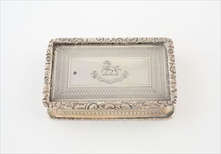 Snuffbox, c. 1898/99, George Unite, Birmingham, England, Birmingham, Silver and silver gilt, 7 × 4