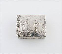 Snuffbox, c. 1870, Continental Europe, Europe, Silver, 3.2 × 4.5 cm (1 1/4 × 1 3/4 in.)