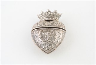 Sponge Box, c. 1830, Denmark, Denmark, Silver, Diam. 4.5 cm (1 3/4 in.)