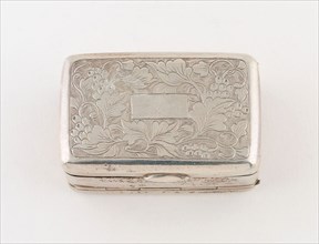 Double-Sided Vinaigrette, c. 1850, China, Silver and silver gilt, 3.8 × 2.5 cm (1 1/2 × 1 in.)
