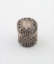 Tape Measure Drum, c. 1890, Possibly United States, Silver, 3.2 x 2.5 cm (1 1/4 x 1 in.)